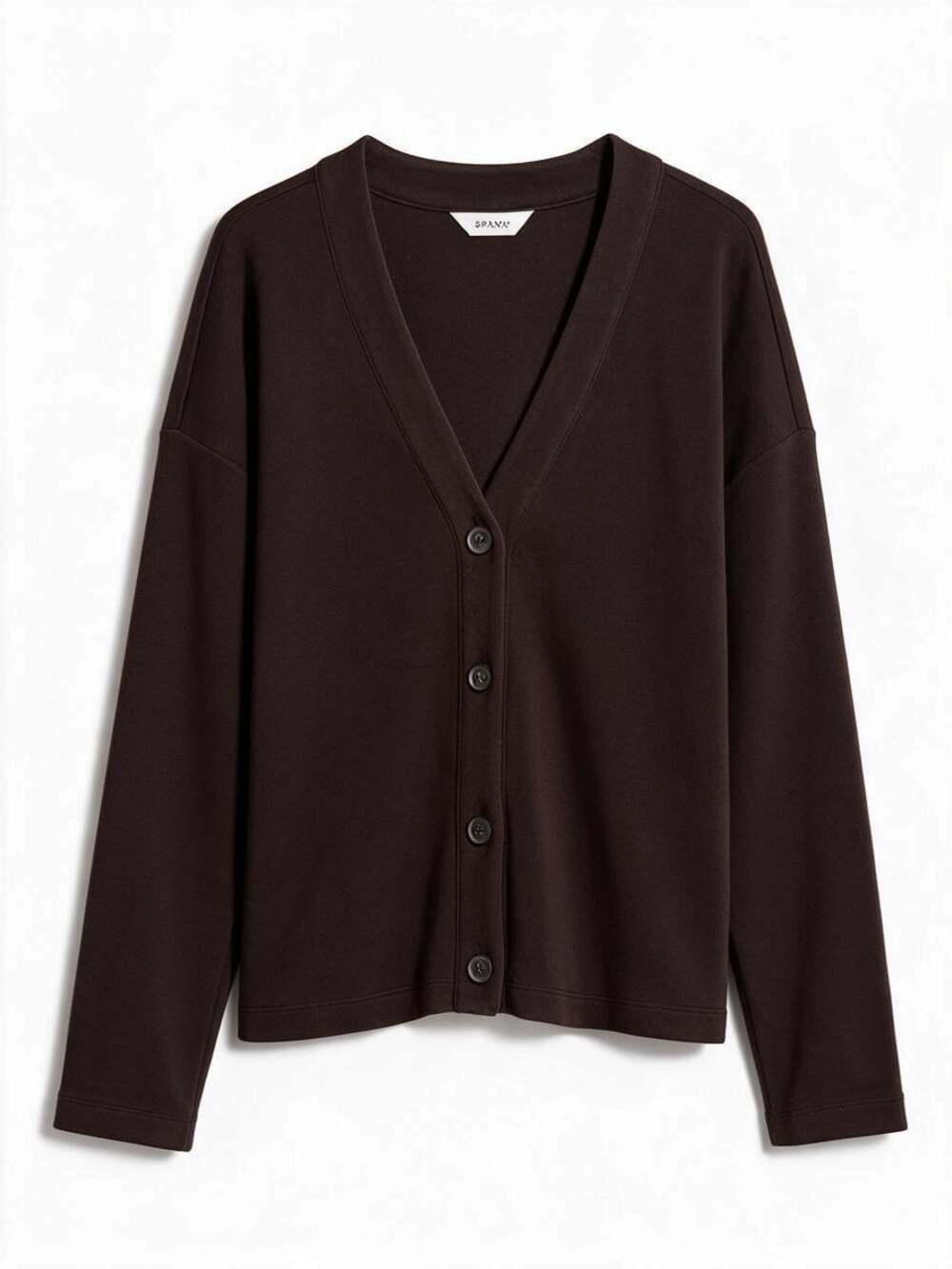 Spanx Womens Size L AirEssentials Button Front Cardigan Sweater Basic Cozy Soft